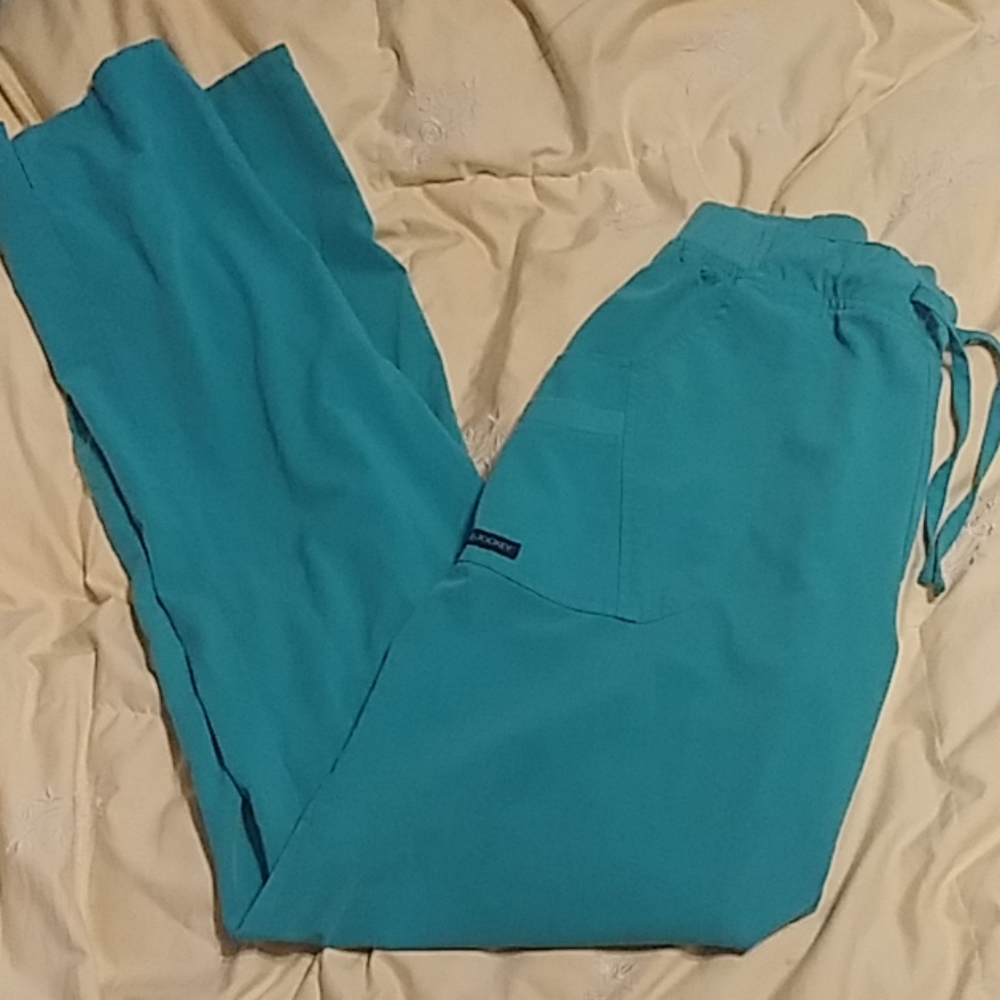Jockey aqua scrub pants medium tall